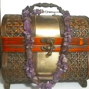 Beautiful Amethyst chip necklace